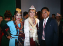 From left Mr. Bhanendra Kumar Limbu (Chairman & Managing Director) of BRAND SPONSOR company SPARK HYDROELECTRIC COMPANY LIMITED, First Spark Miss Limbu Miss NILIMA MADEN (with CROWN) Famous RJ Miss KALA SUBBA